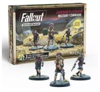 Набор миниатюр "Caesar's Legion Military Command", масштаб 32 мм, для игры "Fallout. Война в пустоши" (Fallout: Wasteland Warfare), непокрашенные