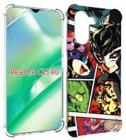 Чехол MyPads Persona 5 art для Realme C33 4G задняя-панель-накладка-бампер