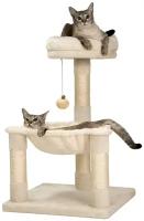 Когтеточка столбик гамак для кошек с лежанкой /домик для кошки/ игровой комплекс для кошек игрушкой