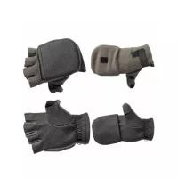 Рукавицы-перчатки Tagrider 0913-15 беспалые неопреновые флис темный графит