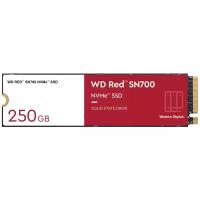 Накопитель SSD 250Gb WD Red SN700 (WDS250G1R0C) внутренний SSD, M.2, 250 Гб, PCI-E x4, NVMe, чтение: 3100 Мб/сек, запись: 1600 Мб/сек