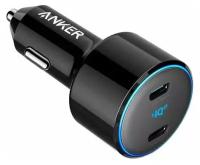 Автомобильное зарядное устройство Anker PowerDrive+ III Duo Origin 48W 2x USB-C 30W + USB-С 18W A2725H11, черное