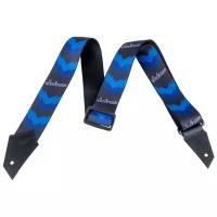 Jackson Strap Jackson DBL V BLK/Blu ремень гитарный, цвет синий