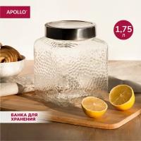 Банка с крышкой для хранения сыпучих продуктов APOLLO "Nordic Cube" 1,75 л