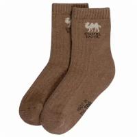 Детские носки из 100% шерсти верблюда (Монголка) рыжие, размер 2 (12-14)