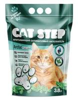 20363011 Cat Step Наполнитель Впитывающий силикагелевый Arctic Fresh Mint, 3,8 л