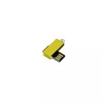 Металлическая флешка с мини чипом в цветном корпусе (64 Гб / GB USB 2.0 Желтый/Yellow minicolor1 Флэш корпус для usbsouvenir 520H)