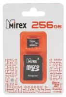 Карта памяти 256Gb - Mirex MicroSDXC Class 10 UHS-I 13613-AD3UH256 с адаптером SD