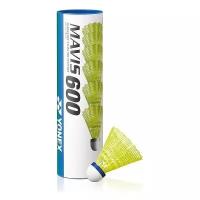 Воланы для бадминтона Yonex Mavis 600 x6 Yellow, Средний