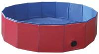 Бассейн для собак Nobby Cooling-Pool пластик красный/голубой 120 х 30 см (1 шт)