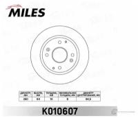 Диск тормозной HONDA ACCORD 1.8-2.0 98-03 задний D=260мм. K010607 MILES K010607