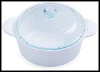 Кастрюля CorningWare с крышкой, жаропрочная стеклокерамика, 1.25 л