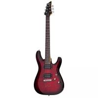 Schecter C-6 Plus STCB гитара электрическая шестиструнная, прозрачный вишневый бест