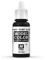 Краска 70861 Vallejo Серии Model Color - Glossy Black 17ml