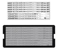 Касса русских букв и цифр, для самонаборных печатей и штампов TRODAT, 328 символов, шрифт 3 мм, 64311