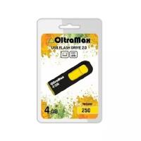 Флешка OltraMax 250 4GB Yellow