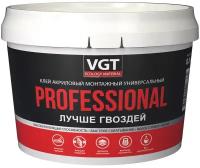 Клей акриловый монтажный универсальный Vgt (ВГТ) Professional, 0,8 кг, белый