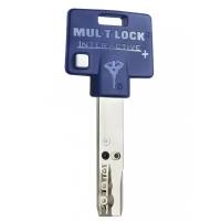 Цилиндр Mul-t-Lock Interactive+ ключ-ключ (размер 43х43 мм) - Латунь, Флажок (5 ключей)