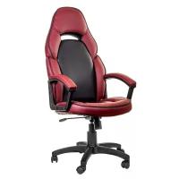 Компьютерное кресло для геймеров РосКресла Racer игровое, обивка: экокожа, цвет: красный/черный