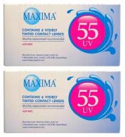 MAXIMA 55 Aspheric +1.50 / 14.2 / 8.8, 12 штук (2 пачки по 6 линз) контактные ежемесячной замены. Максима 55 Асферические. Срок замены - 1 месяц