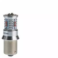 Светодиодная лампа Optima Premium P21W MINI CREE-XBD CAN 50W, 12-24V, BA15S, (Красная)