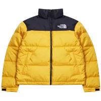 Пуховик The North Face, размер XS, золотой, желтый