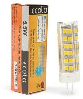 Лампа светодиодная ECOLA G4 5,5W Corn Micro 220V 4200K 320° 57x16