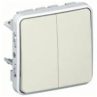 Legrand 069625 Механизм Plexo переключателя 2-х клавишного IP55 Белый