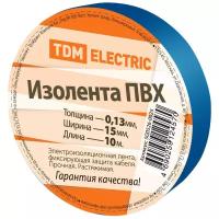 Изолента ПВХ 0,13*15мм Синяя 10м TDM