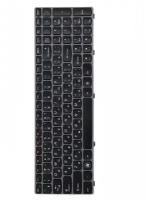 Клавиатура (keyboard) для ноутбука Lenovo IdeaPad, черная с серой рамкой, гор. Enter 25-010793