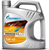 Синтетическое моторное масло Газпромнефть Premium C3 5W-40, 4 л, 3.41 кг, 1 шт