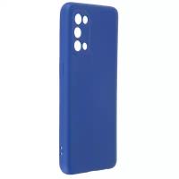 Чехол DF для Oppo Reno 5 4G с микрофиброй Silicone Blue oOriginal-10