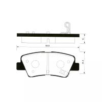 Колодки тормозные задние Sangsin GP1401