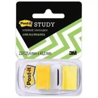 Закладки клейкие Post-it Study, пластиковые, 25 мм, 22 шт, желтые (680-Y-LRU)