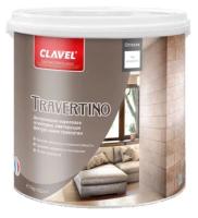 Декоративная штукатурка Clavel Travertino, 5 кг, белый