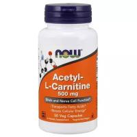 Acetyl-L-Carnitine, Ацетил-L-Карнитин 500 мг - 50 вегетарианских капсул