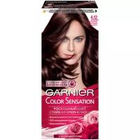 Garnier Стойкая крем-краска для волос "Color Sensation, Роскошь цвета", оттенок 4.12, Холодный Алмазный Шатен, 153мл