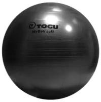 Гимнастический мяч TOGU My Ball Soft 75 см черный перламутровый