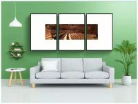 Модульный постер "Пианино, концертный зал, steinway" 180x90 см. из 3х частей в тубусе, без рамки