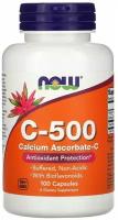 Аскорбат кальция-С Now Foods C-500 Calcium Ascorbate, 100 капсул