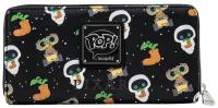 Кошелек Loungefly Pixar Earth Day Wall-E AOP Faux Leather Zip Around Wallet WDWA1576