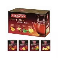 Чай TEEKANNE (Тиканне) "Fruit tea collection", фруктовое ассорти 4 вкуса, 20 пакетиков, Германия, 45622