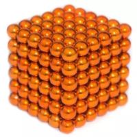Куб из магнитных шариков MagnetXL B216-O, 5мм x 216шт, цвет: оранжевый