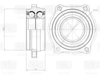 Trialli ступица для а/м mercedes c (w204) (07-)/e (c207) (09-) (задн. с подшип.) (mr 1500) mr1500