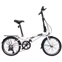 Велосипед DAHON Dream D6 складной, white. Крылья, багажник, подножка