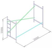 Секция рамных лесов 2*3 ЛРСП-30