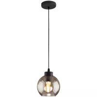 Подвесной светильник со стеклянным плафоном TK Lighting 4318 Cubus, цвет черный / янтарный IP20