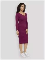 Платье для беременных Lunarable, вишневый, размер 46(M)