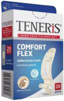 TENERIS Набор пластырей 20 шт. teneris comfort flex суперэластичный, на полимерной основе, коробка с европодвесом, 0208-002, 5 шт
