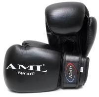 Боксерские перчатки AML Sport - черные, 14 унций